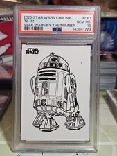 PSA 10 Gem Mint R2-D2 By The Number CP-1 Star Wars Topps Chrome Graded Card 2025