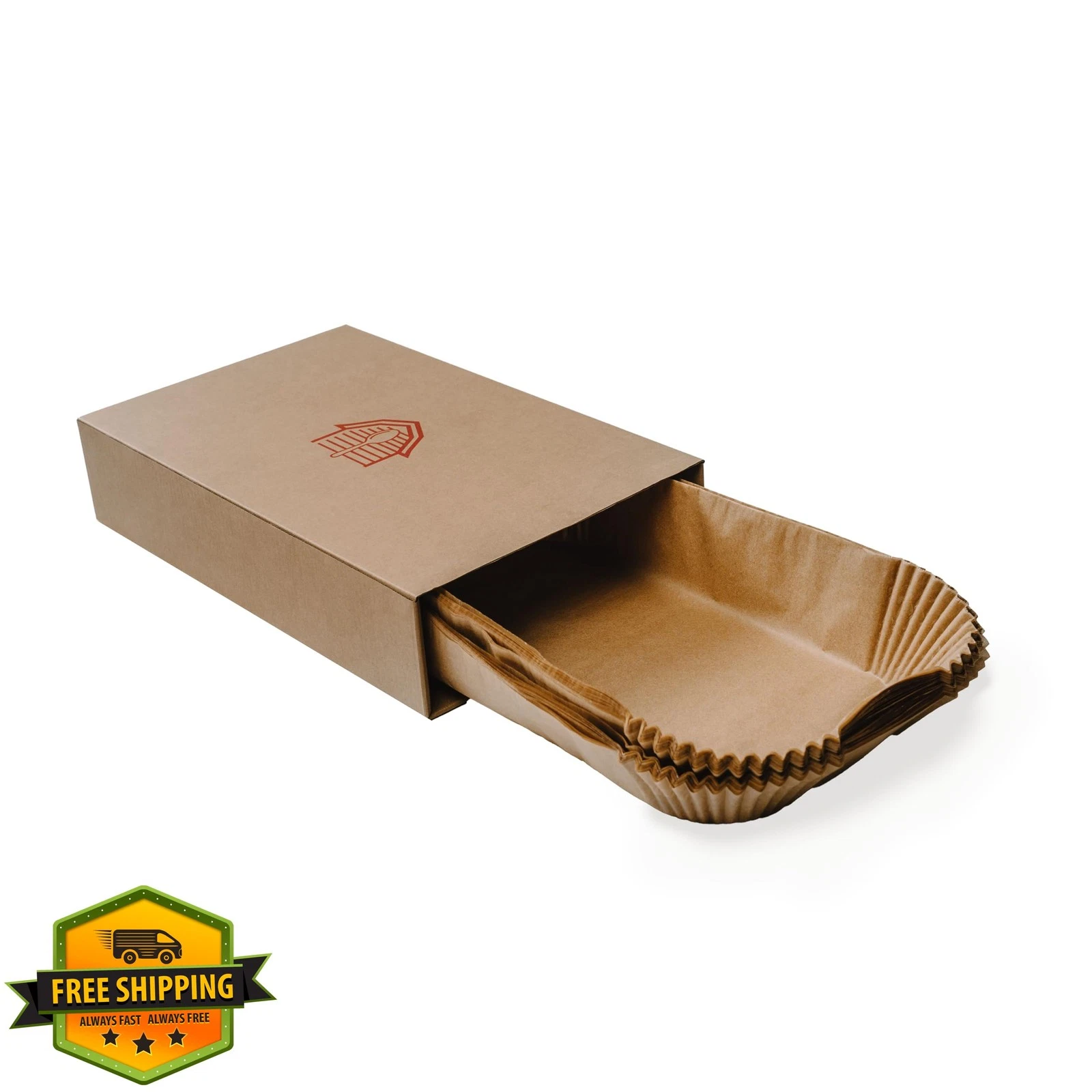 BakeBarn Parchment Paper Liners 9x13, 50 Sheets Unbleached Non-Stick