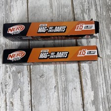Nerf Pro Mag Half Length Darts Lot of 2, 1 Sealed, 1 Open Missing 1 Dart