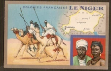 NIGER -carte non postale vintage  : pub Lion Noir