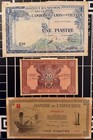 French Indochina Vietnam Cambodia Laos 1 Piastre 20 Cents 1 Dong 3 Note Lot