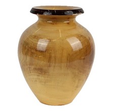 ASPEN - DON NOBLE SIGNED - ORIGINAL ART Wood Vase Handcrafted Lathe COLORADO USA