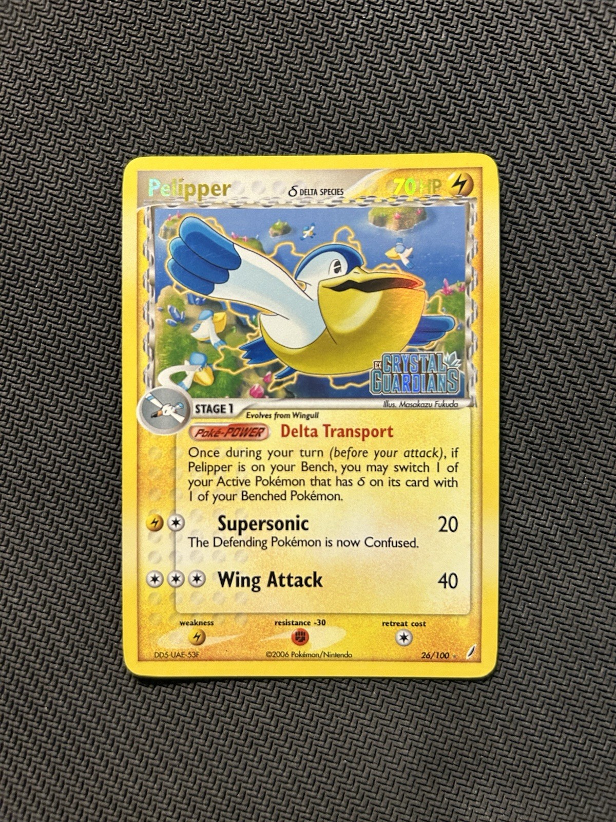 Pokemon TCG Pelipper 26/100 Stamped Reverse! MP/HP Condition! See Description!