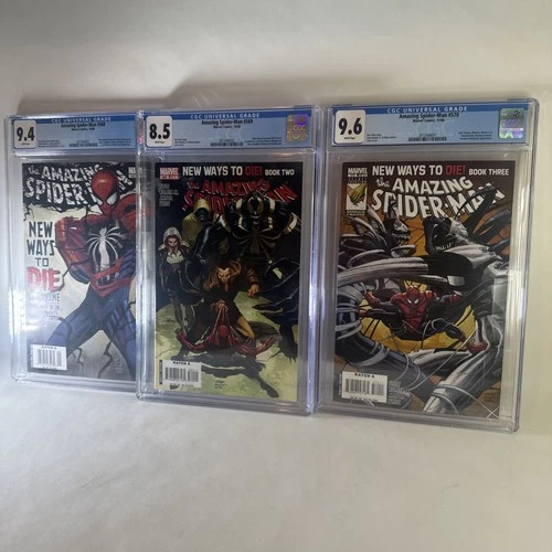 LOT  Amazing Spider-Man CGC 9.4 568 8.5 569 9.6 570 Anti-Venom New Ways to Die