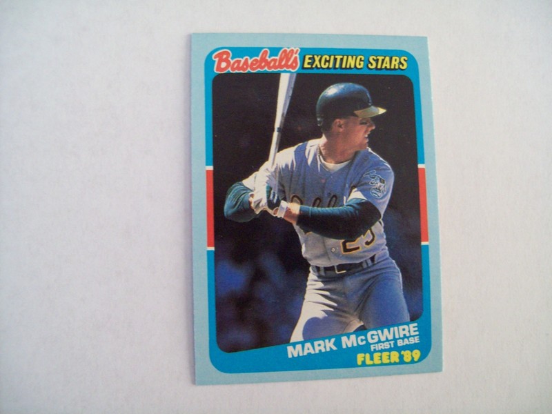 Mark McGwire 1989 FLEER #32 OAKLAND A's Baseball's Exciting Stars baseball card