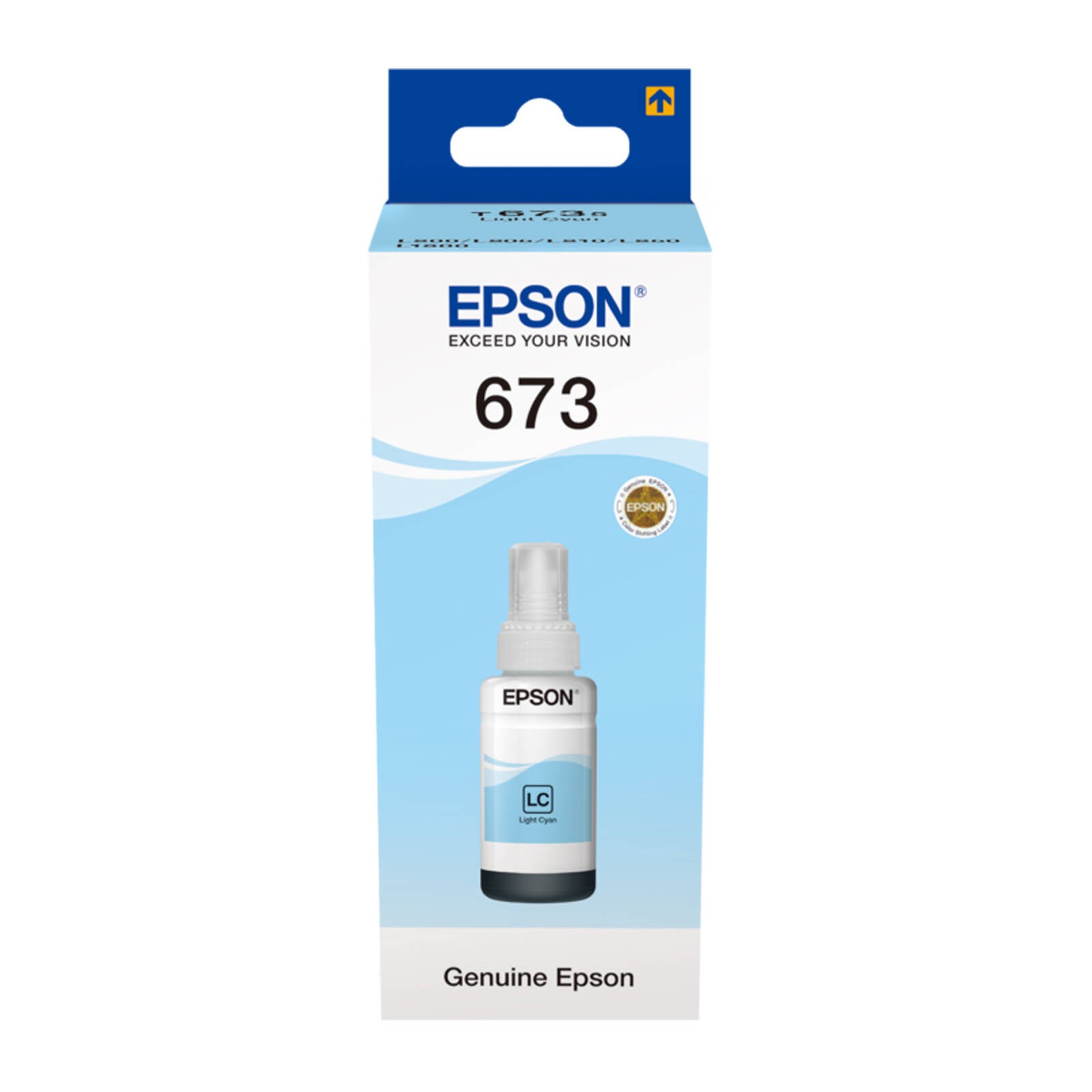 Original Epson T6735 Light Cyan Ink Bottle Refill Cartridge (C13T67354A)