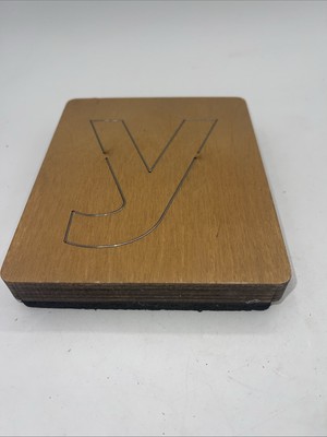 Ellison Educational 6 x 5 Inch Wood BLOCK Die  4  Block Y Lowercase