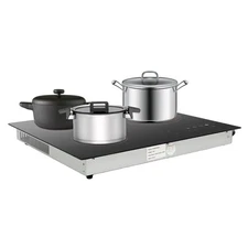 24" 3-Burner Built-in Electric Cooktop Ceramic Stove Top Touch Timing 110V 2600W