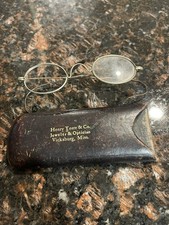 Vintage Optician Eye Glasses  Case missing one glass