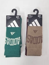 Adidas Mens Cushioned Crew Socks 3 Pair NWT