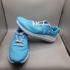 Under Armour Kids GGS Outhustle Big Girls 7Y Blue White.  D718