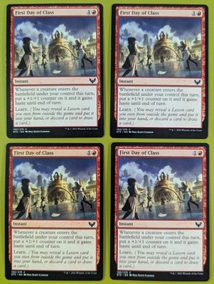First Day of Class x4 Strixhaven: School of Mages 4x Magic the Gathering MTG