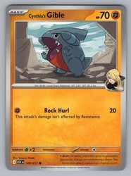 Cynthia's Gible 109/217 Ascended Heroes