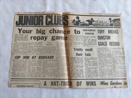 1970 Mann Utd Denis Law Sheffield Star Green Un Zeitungsartikel Tony Pritchett - Bild 2 von 2