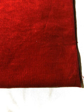 Sienna red pinwale cotton corduroy fabric 29" x 46" no stretch