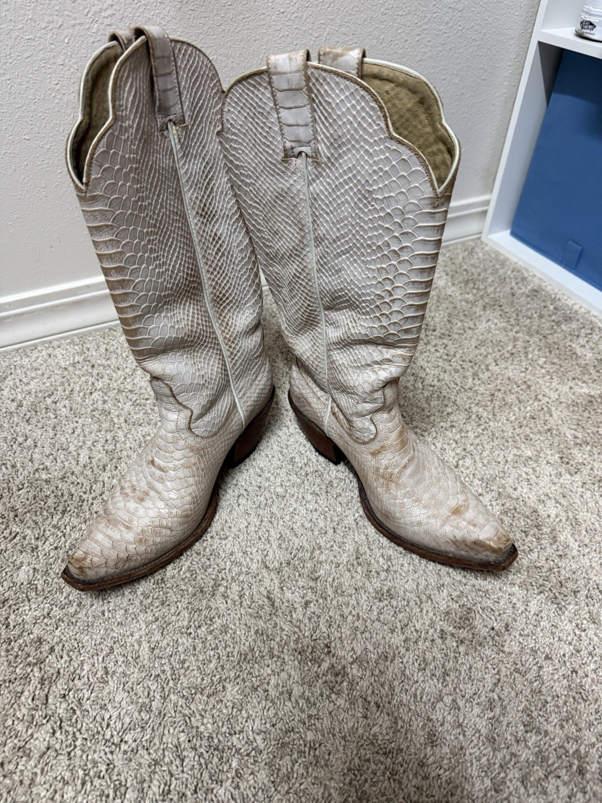 Women's Idyllwind Snip Toe Leather Python Cowboy … - image 4