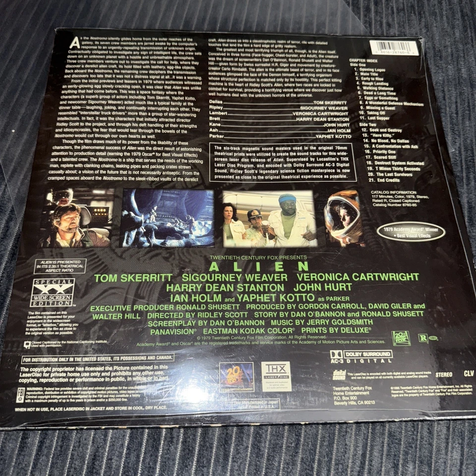 Alien Widescreen Ridley Scott Brand New Factory Sealed Laserdic - Image 2 of 2