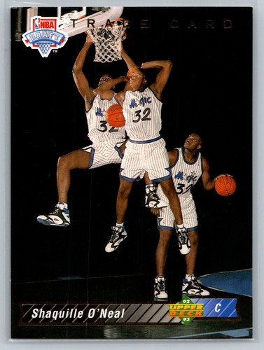 1992-93 Upper Deck #1B Shaquille O'Neal Rookie Trade Card NBA Draft HOF Magic
