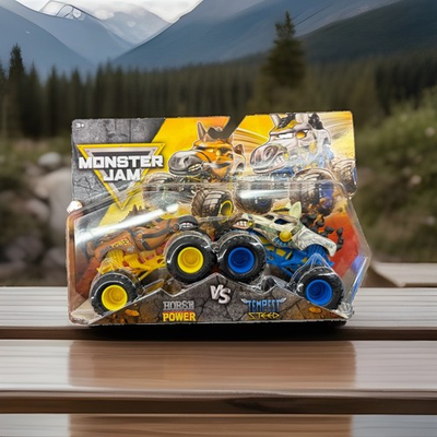 #ad Monster Jam Horse Power vs Tempest Steed 1:64 Diecast Monster Truck 2 Pack 2021 $20.00
