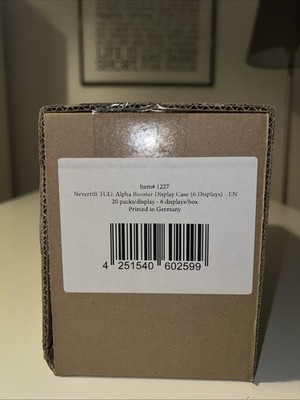 Neverrift 6er Booster Display Case Englisch OVP Sealed VB
