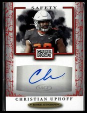 2021 SAGE Premier Draft #A189 Christian Uphoff Autographs Red