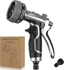 2025 NEW Heavy-Duty Metal Hose Pipe Spray Gun, 8 Adjustable Spray Patterns Garde