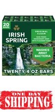 Irish Spring Bar Soap, Original Clean (4 oz., 20 ct.) New Larger Size Bars