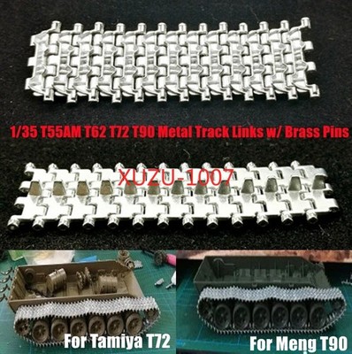 1/35 Russian T62 T72 T90 Tank Metal Track Links+Pins for MENG/Tamiya/Trumpeter