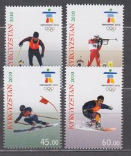 Kyrgyzstan Courrier Yvert 500/3 ** MNH Sports - Olympiade Hiver Vancouver