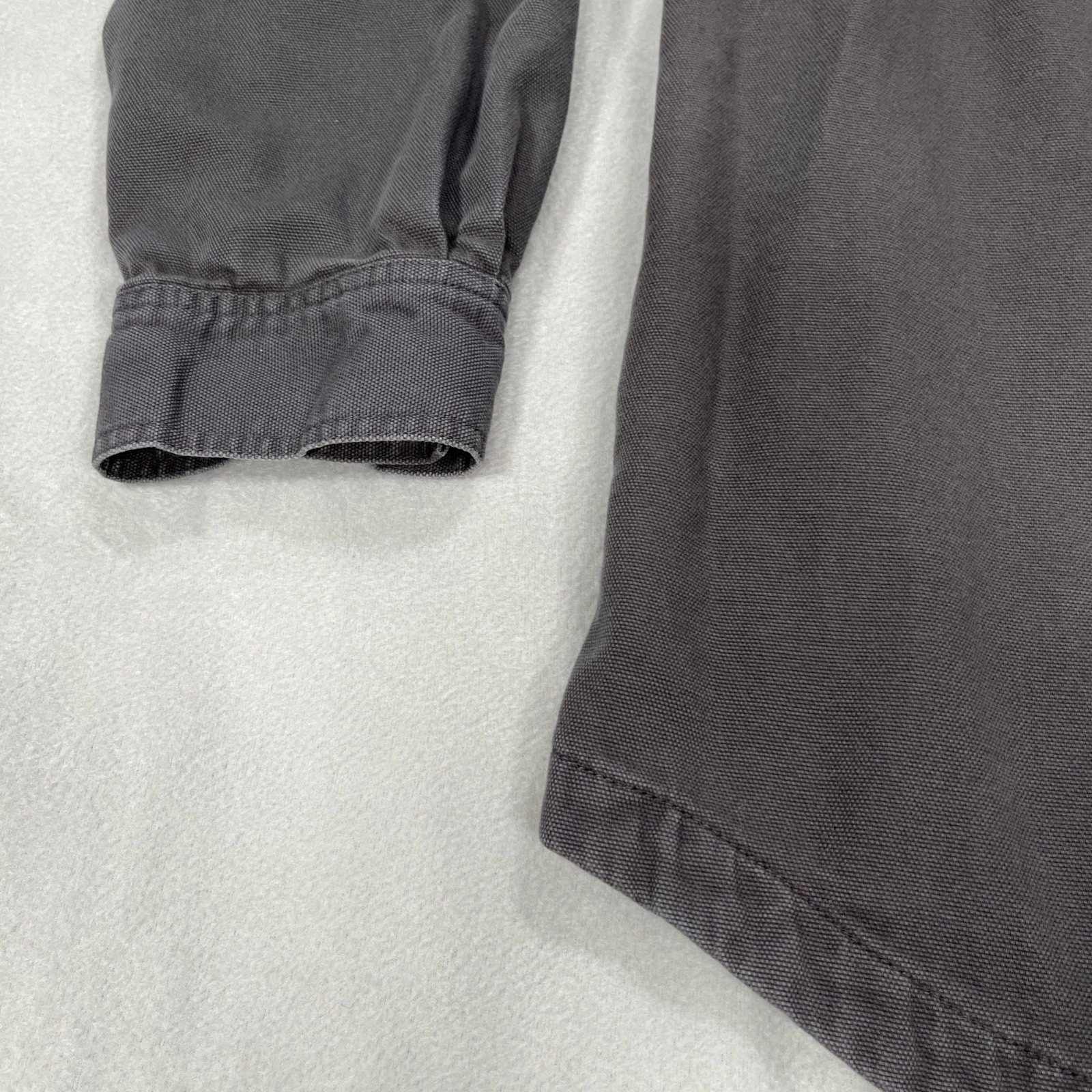 Duluth Trading Co. Jacket Mens 2XL Tall Gray Fire Hose Flannel Lined Pockets image 18
