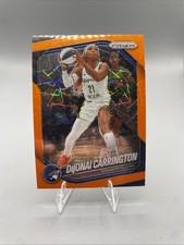 2025 Panini Prizm WNBA #9 DiJonai Carrington Orange Velocity Prizms