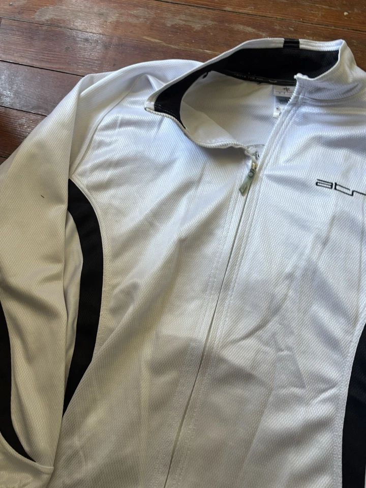 Chaqueta cortavientos vintage Reebok Above The Rim para hombre XXL blanca 90S cremallera completa Foto 4 de 4