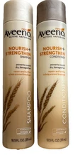 Aveeno NOURISH + STRENGTHEN Shampoo & Conditioner 10.5 oz Each Discontinued