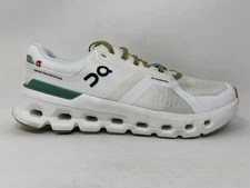 Women's On Cloudrunner 2, Undyed/Green, 10.5 B Medium US