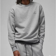 NEW Jordan Essential Fleece Crew Sweatshirt Gray Men’s SIZE XL - DQ7520-091