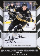 2023/24 Charlottetown Islanders Autographs - ONDREJ MARUNA [5/20]