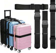 3 Packs Luggage Straps for Suitcases, 2 Luggage Connector Straps  Elastic Strap