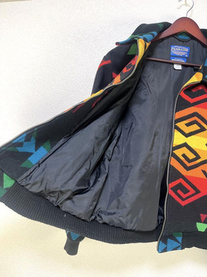 Rare] Pendleton all-over Native American pattern wool jacket in