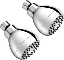 Luxurious High-Pressure Shower Heads 3 Inch - 2PCS Rust-Proof with 360 Rotation