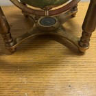 Gemstone And Blue Lapis Gold Tone Table Globe With Compass And Brass Base — photo 2