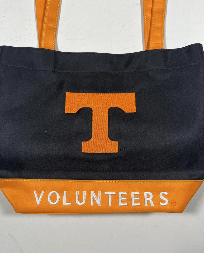 Tennessee Volunteers Bolso de Mano Cartera de Hombro Negro Naranja NCAA Fútbol Universitario Foto 2 de 4