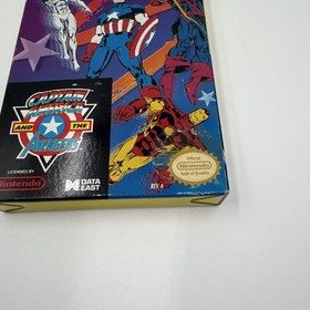 Captain America and The Avengers NES 1991 Box + Manual + Game + Reg Card