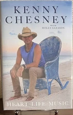 SIGNED ~ HEART - LIFE - MUSIC by Kenny Chesney (2025, Hardcover) 1st/1st