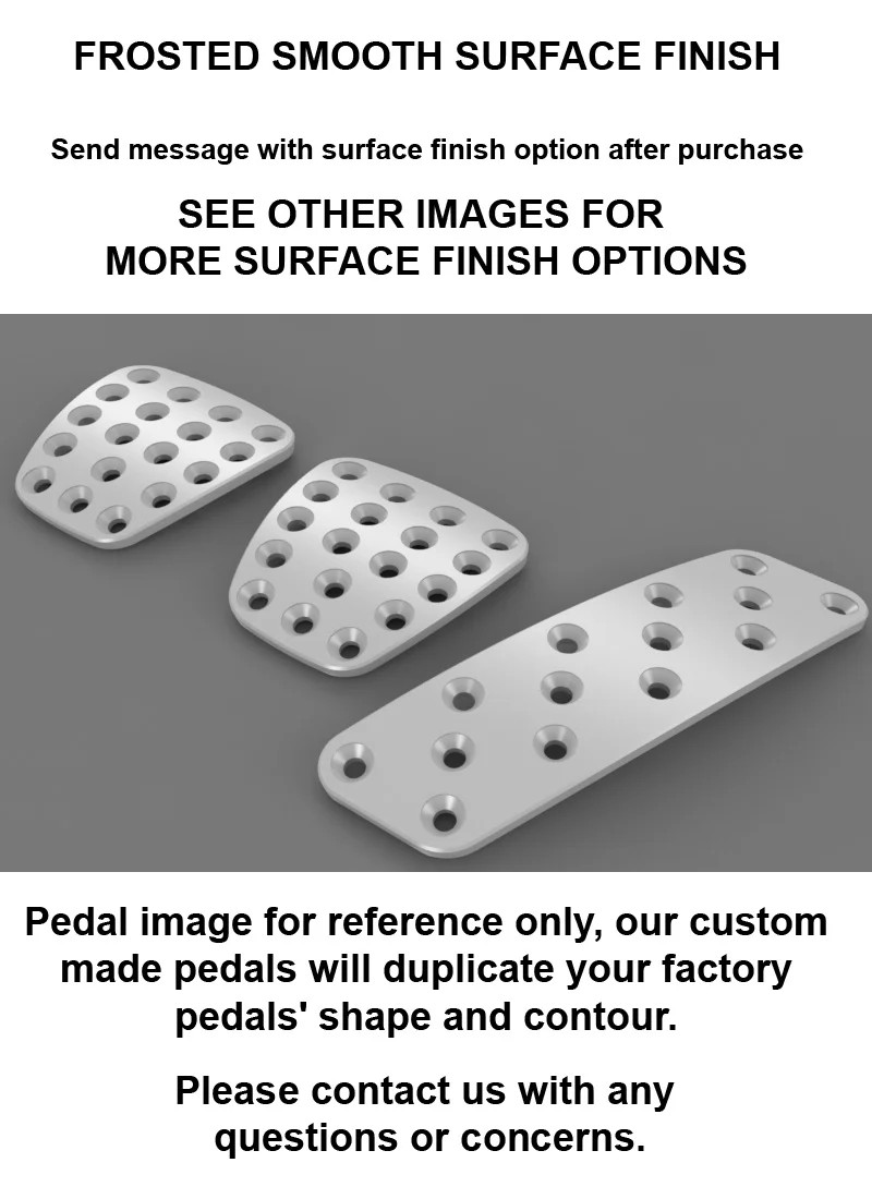 Aston Martin Vantage V8 V12 Basic Manual Billet aluminum racing pedal pad covers