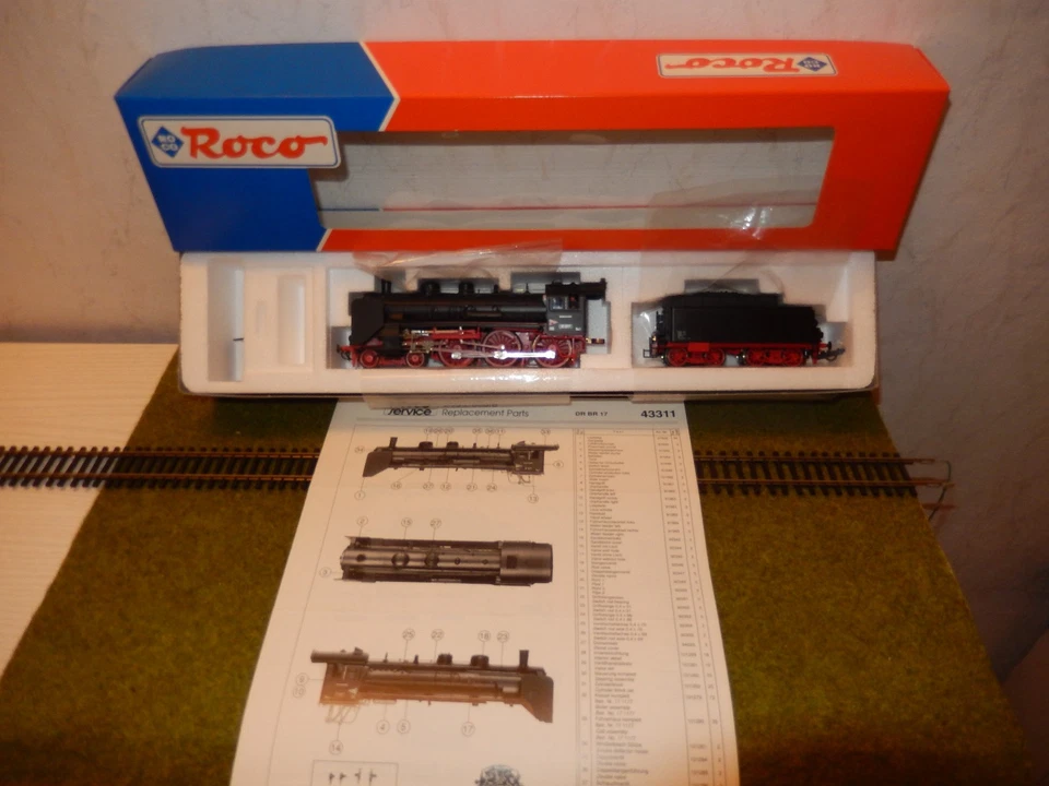 Roco H0 43311 Dampflok 17 1177 DR - Epo. III ( Analog, Gleichstrom in OVP )