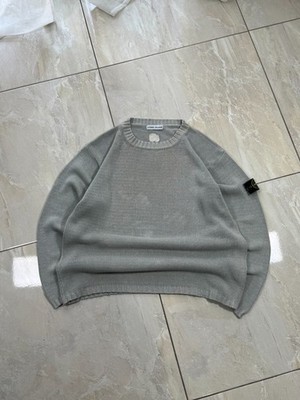 Vintage Luxury Knitwear Stone Island 1999SS Very Rare - Size XL - Color Gray