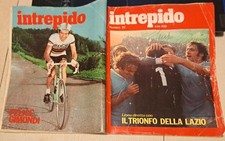 FUMETTO INTREPIDO IL TRIONFO DELLA LAZIO MAGGIO 1974 AUTOGRAFO GIORGIO CHINAGLIA