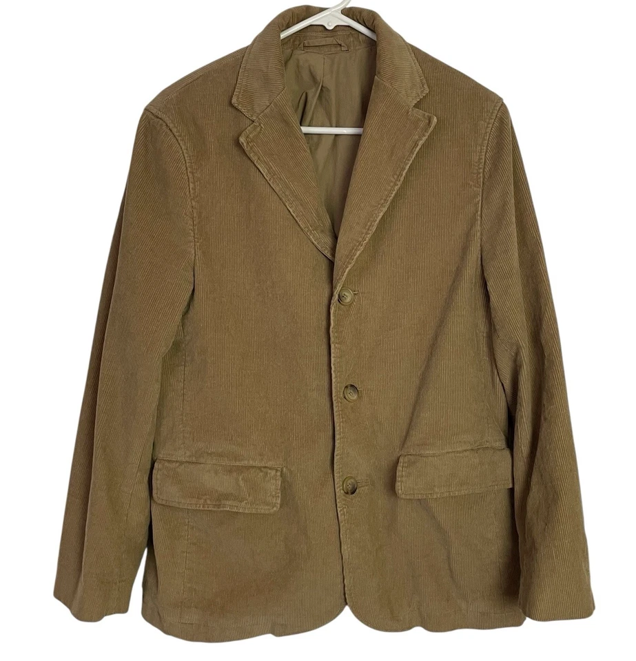 Abrigo Blazer Deportivo Banana Republic Para Hombre 40S Tostado Pana Algodón 3 Botones Ventilados Foto 2 de 4