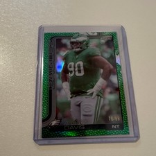 Topps 2025 Chrome Jordan Davis Green leather /99 #249 Philadelphia Eagles