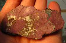 65g 2.7x1.7in Dark Purple Purpurite Slab Namibia Natural Metallic Luster #031